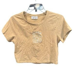 Cotton-On Micro Tee Crop Top Queen 1975 Tour, size Medium